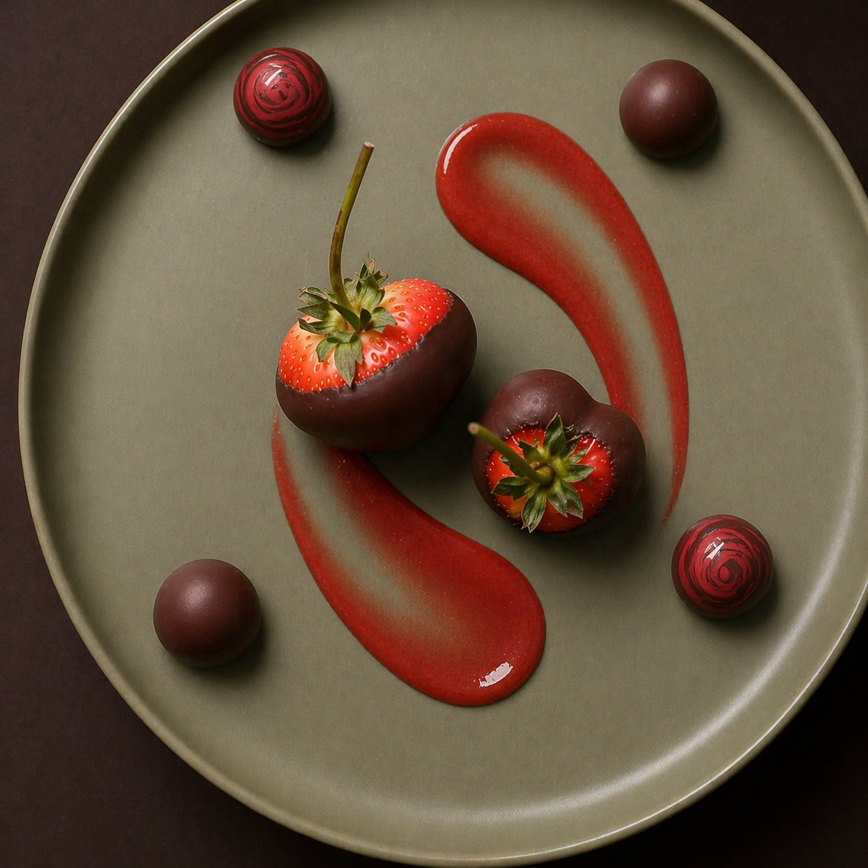 Dark Chocolate Strawberries